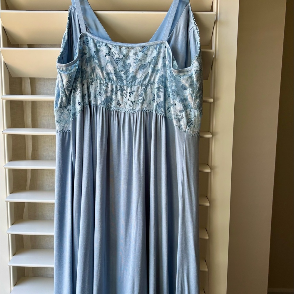 Soma Cool Nights Light Blue Lace Chemise - Picture 4 of 4